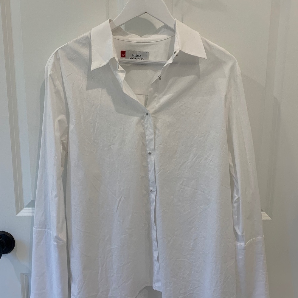 Misha Nonoo Husband Shirt, Large